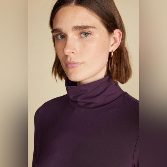 NWT Amour vert flannery bamboo fig turtleneck - Picture 1 of 4
